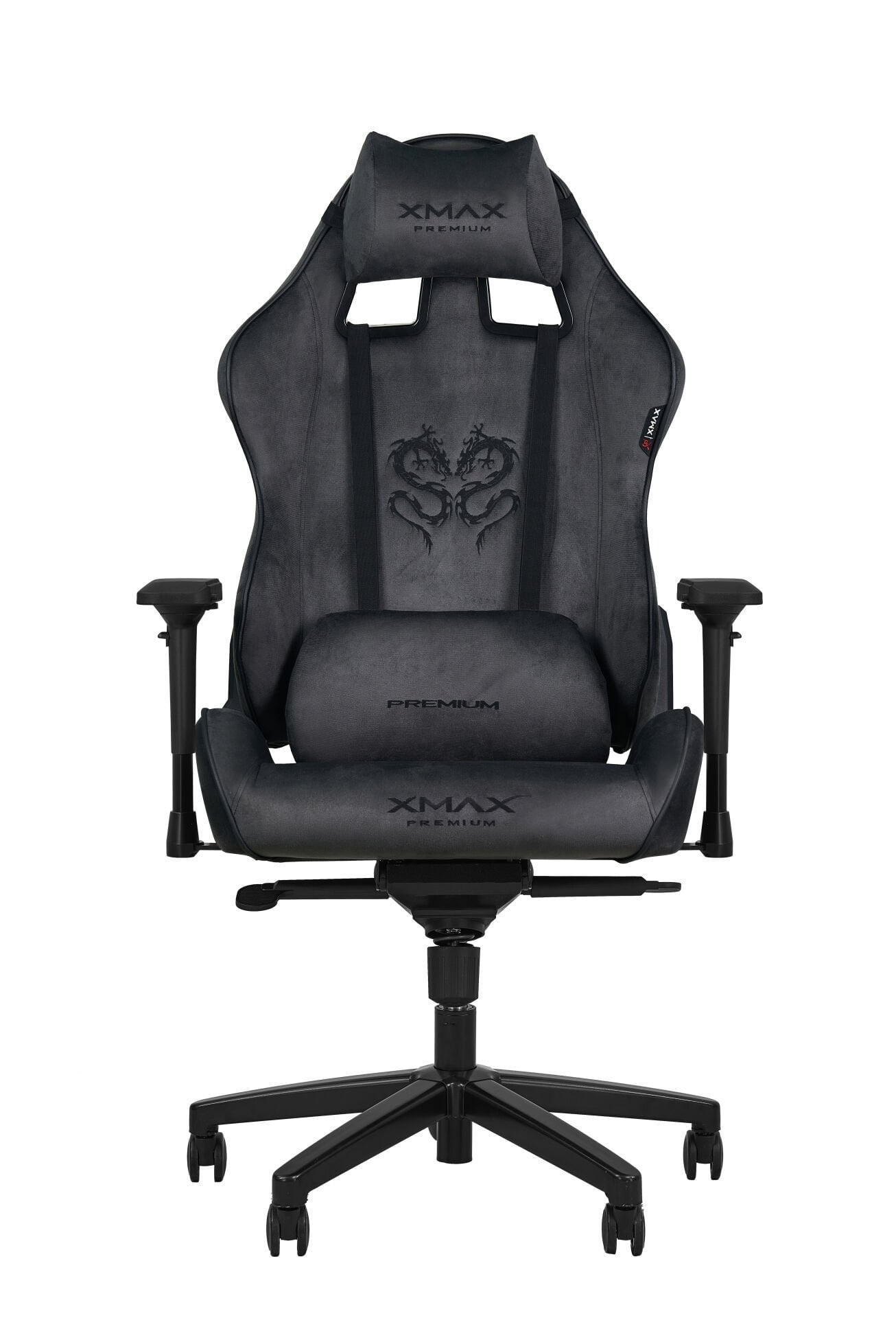 XMAX-Pro / Rio Balerion 4D Kol Orijinal Yarasa Mekanizmalı Koyu Gri Oyuncu Koltuğu / 150 KG TAŞIR