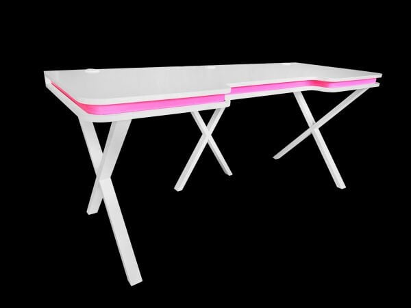 RGB Işıklı Mdf Masa 160x70cm Sallanmaz 3 Metal Ayaklı - Pratik Kurulum Her İle Ambar İle Sorunsuz Kargo