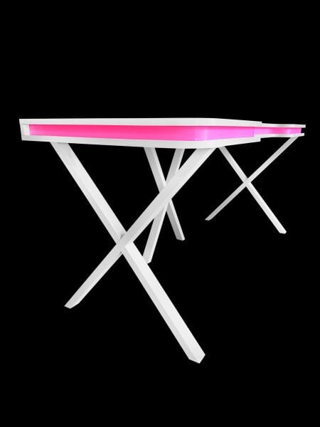 RGB Işıklı Mdf Masa 160x70cm Sallanmaz 3 Metal Ayaklı - Pratik Kurulum Her İle Ambar İle Sorunsuz Kargo